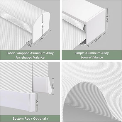 Tipiace Motorized Blinds with Remote Window Roller Shade Wireless Rechargeable - Image 5