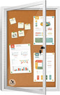 Lockable Outdoor Enclosed Bulletin Board, Weatherproof Cork Noticeboard by EnclosedBulletinBoard