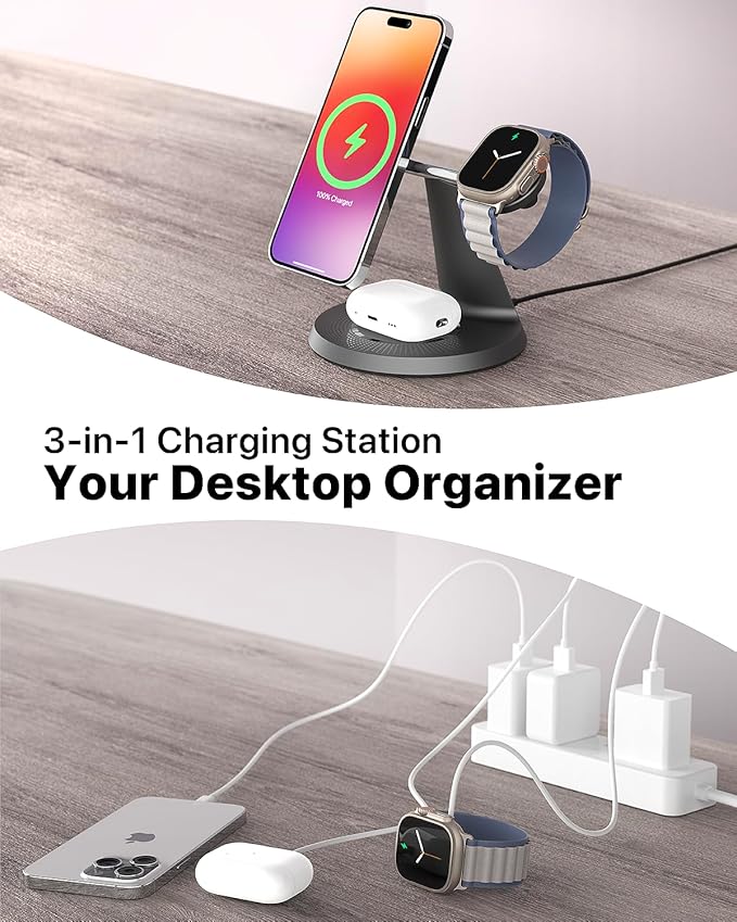 3 in 1 Wireless Charging Station - Image 4