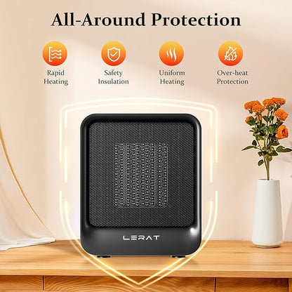 Lerat Space Heater, Portable Mini Heater - Image 3