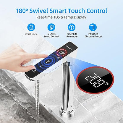 2-in-1 RO System & Instant Hot Water Dispenser, MIZUDO 800GPD Tankless Reverse - Image 6