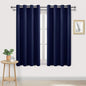 DWCN Navy Blue Room Darkening Blackout Curtains, Thermal Light Blocking Drapes by DWCN