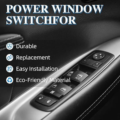 WUANGKI Power Window Door Master Control Switch | Front Driver Side | 3+0 Pins - Image 8
