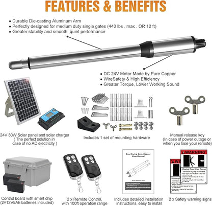 JUJIANG C01 Solar Gate Opener - Image 9