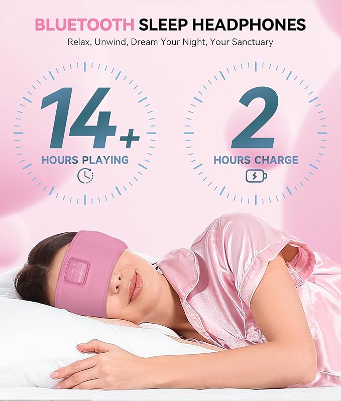 MUSICOZY Sleep Headphones Headband Bluetooth 5.4 Wireless Headband Headphones - Image 2