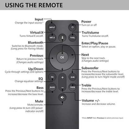 for VIZIO-Soundbar-Remote, Replacement - Image 7