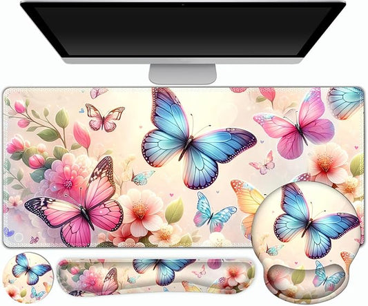 Gaming Mouse Pad, Large Desk Mat, Cute Desk Pad Protector, 4in1 XXL Mousepad + by ToLuLu