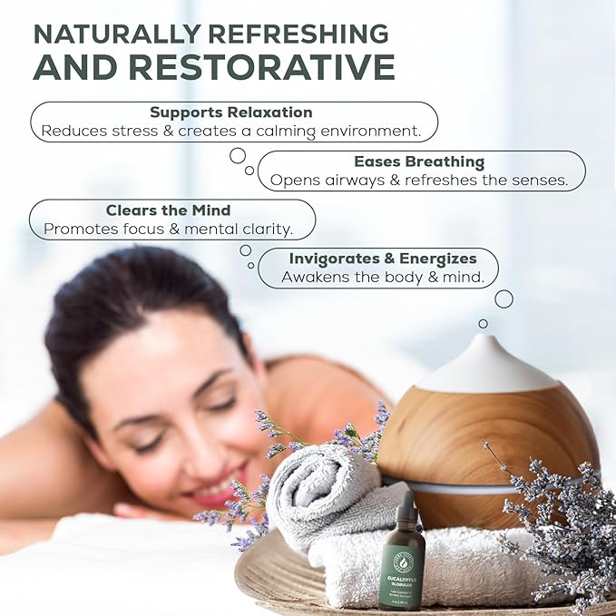 Aroma Country 100% Pure Eucalyptus Essential Oil – Organic & Undiluted Diffuser - Image 4