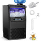 Commercial Ice Maker Machine 100 Lbs/24H, 36 Ice Cubes in 9-15 Mins, Dual Water by RAPSUAR