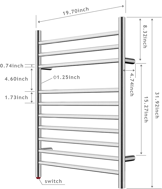 HEATGENE Towel Warmer, Compact Electric Towel Warmer - Image 5