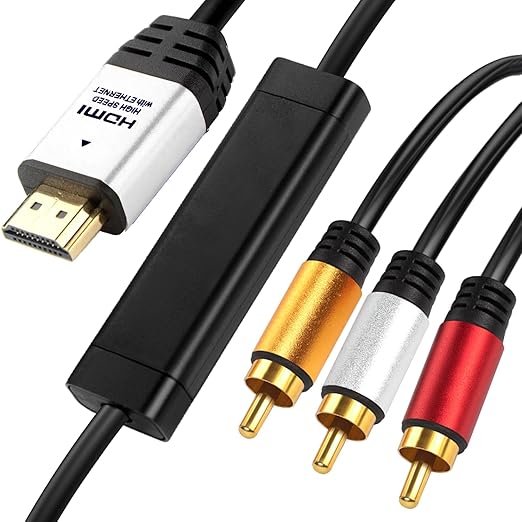 YOTETION 6FT HDMI to RCA Cable by YOTETION