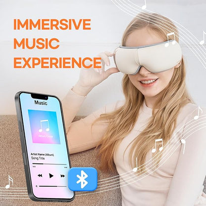 HubiCare Eye Massager with Heat, and Music Helps Relieve Strain, Dark Circles - Image 7