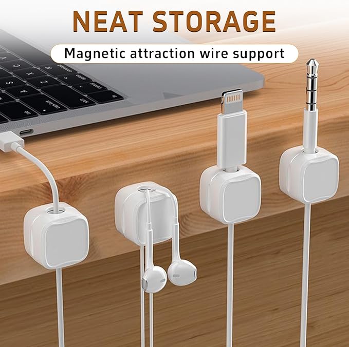 10 Pack Cord Organizer Holder, Magnetic Cable Clips - Image 3