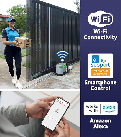 Blütezeit 1400lb Sliding Gate Opener, Solar Power | WiFi Control | Built-in - Image 3