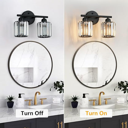 FDPBY Modern 2 Light Crystal Vanity Light, Compatible - Image 6