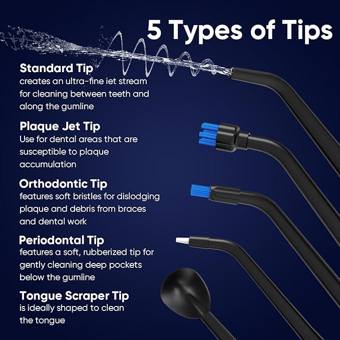MySmile LP211 Cordless Water Flossers, Portable Rechargeable Oral Irrigator - Image 4