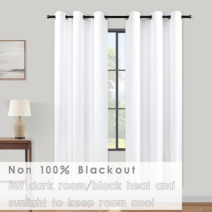 KOUFALL White Room Darkening Curtains 72 Inches Long - Image 3