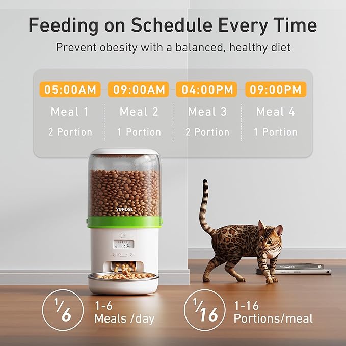 Automatic Cat Feeder - 4L Timed Auto Pet Feeder - Image 3