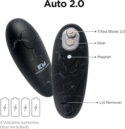 Kitchen Mama Auto 2.0 Electric Can Opener: Blade Opens Almost Any Can Pop or - Image 9