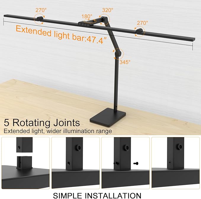 36W 3000LM Ultra Bright Architect Desk Lamp - Image 4
