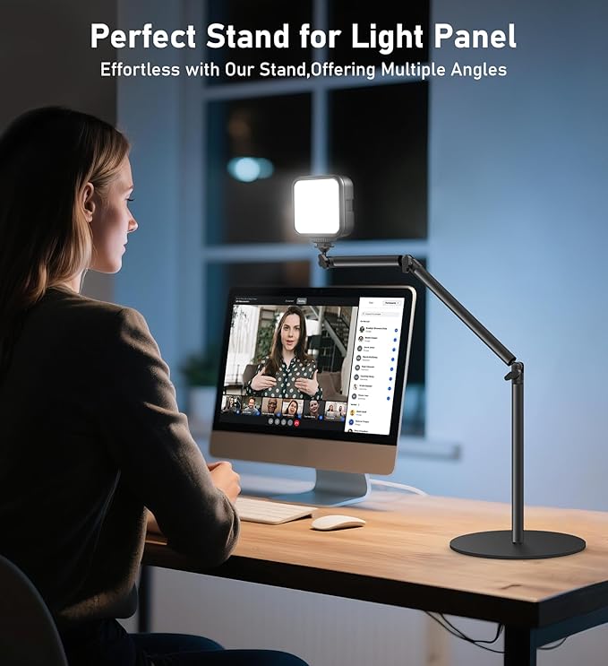 Camera Round Base Mount Desk Stand, Flexible Aluminum Photography - Image 7