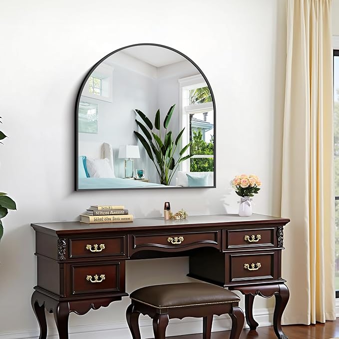 CIRCUMI Arched Wall Mirror, Metal Frame, Large Size - Image 6