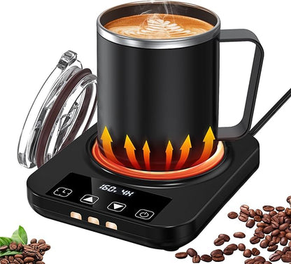 Coffee Mug Warmer & Mug Set for Desk, Electric Coffee Cup Warmer by Mabahoo