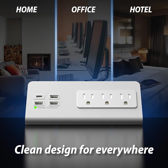 Nightstand Edge Mount Power Strip - Image 7