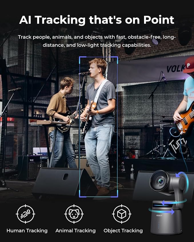 OBSBOT Tail Air & Smart Remote Combo, Streaming Camera - Image 5