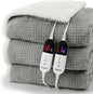 Heated Blanket Electric Blanket Queen Waffle, 84x90 Inches Sherpa Fleece Fast by blunique
