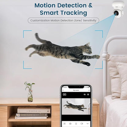 litokam 360 Cameras for Home Security 2K, 2 Pack Indoor Security Camera for - Image 5