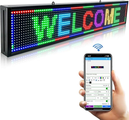 Programmable Scrolling Led Sign Message Board Outdoor Digital Signs by JINBLIZZARD