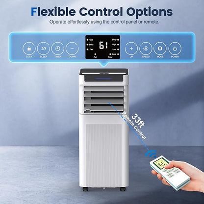 Portable Air Conditioners, 10000 BTU Portable AC up to 450 Sq.Ft, 3 in 1 AC Unit - Image 5