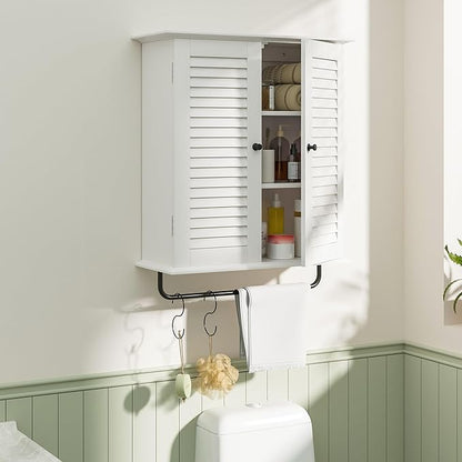 Bathroom Wall Cabinet, Over The Toilet Storage Cabinet, Wooden Wall Cabinet - Image 8