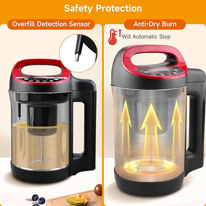 Homtone 1.6L Soup Maker Machine, Stainless Steel Soup Maker Blender - Image 6
