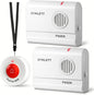2 Caregiver Pagers with 1 Call Button SOS Alert System by SYNLETT