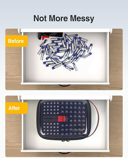 Luxtude Battery Storage Organizer, Batteries Holder Organizers - Image 5