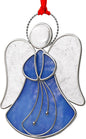 Blue Angel Stained Glass Sun Catcher for Windows Hangings | Personalized Sun Catchers Ornamen,Glass & Metal,Gifts for Mom Grandma Friend Teacher Birthday Christmas Holiday Decor