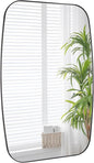 Black Oval Mirror, Oblong Bathrrom Mirror Modern Anti Rust by Bolrok