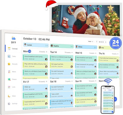 24" Smart Calendar Digital Chore-Chart-for-Planner by FULLJA
