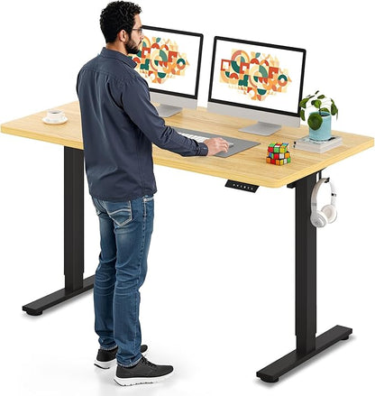 SANODESK Electric Standing Desk 55 x 28 Inches Whole-Piece Desktop Height by sanodesk