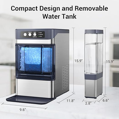 Ice Maker Countertop Nugget, 44 Lbs/24h Chewable Crunchable Ice Maker - Image 8