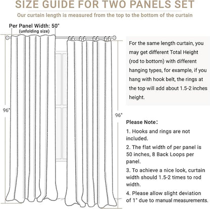 100% Blackout Shield Linen Blackout Curtains - Image 7