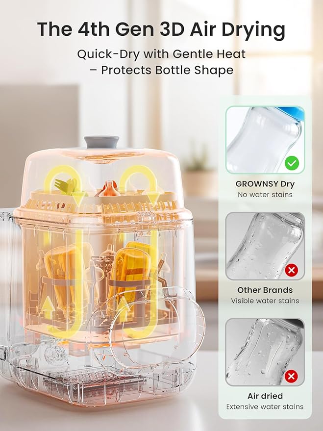 Grownsy EaseClean Bottle Washer Pro | All-in-One Bottle Washer and Sterilizer - Image 7