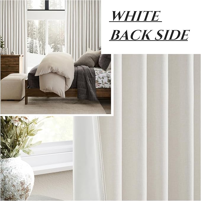 Birch Lush Decor Curtains for 104-106 Inch Windows 2 Panel Sets, 104 Inch Tall - Image 6