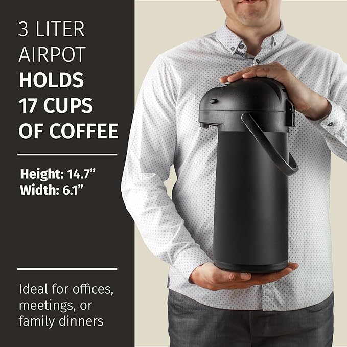 Airpot Coffee Dispenser With Pump, 36 Hours Cold - Image 4