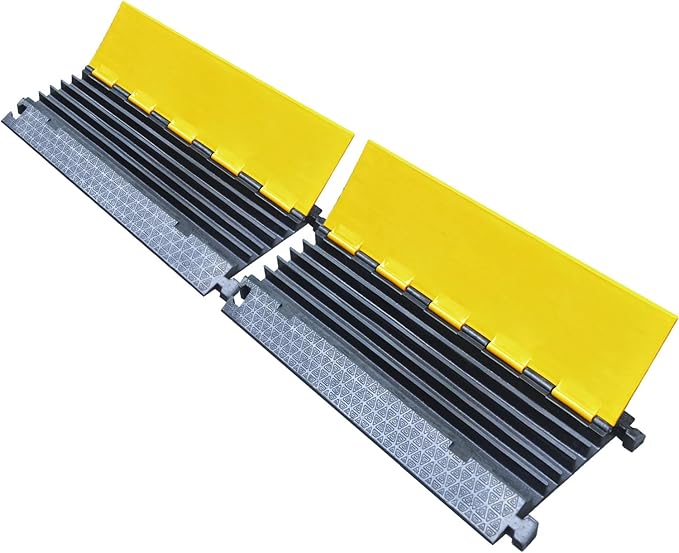 OranLite Rubber Cable Protector Ramp, Heavy Floor Cable Wire Cord Cover Speed by OranLite