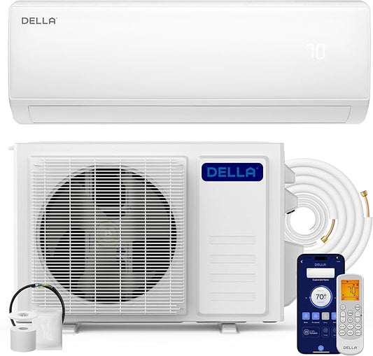 DELLA Econo Series 17000 BTU 17 SEER2 Mini Split Air Conditioner, Cools up to by Della