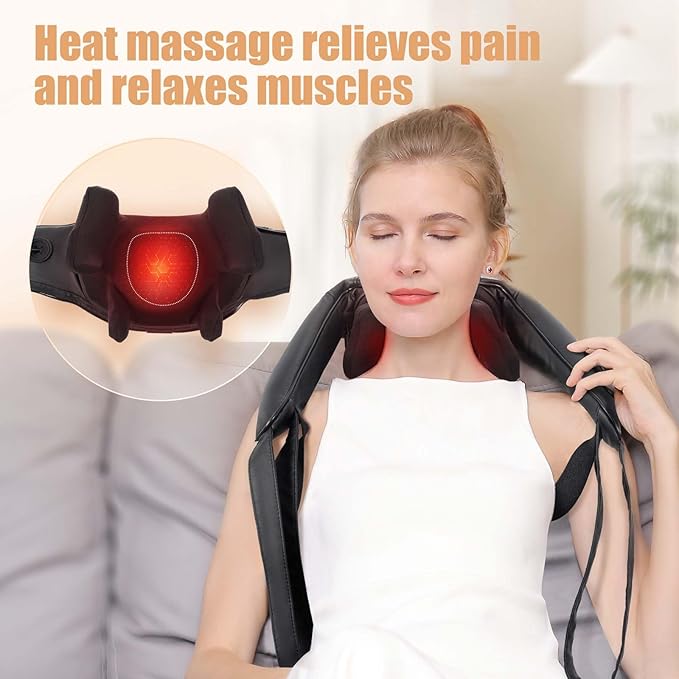 Shiatsu Back and Neck Massager, Cordless Shoulder Massager - Image 3