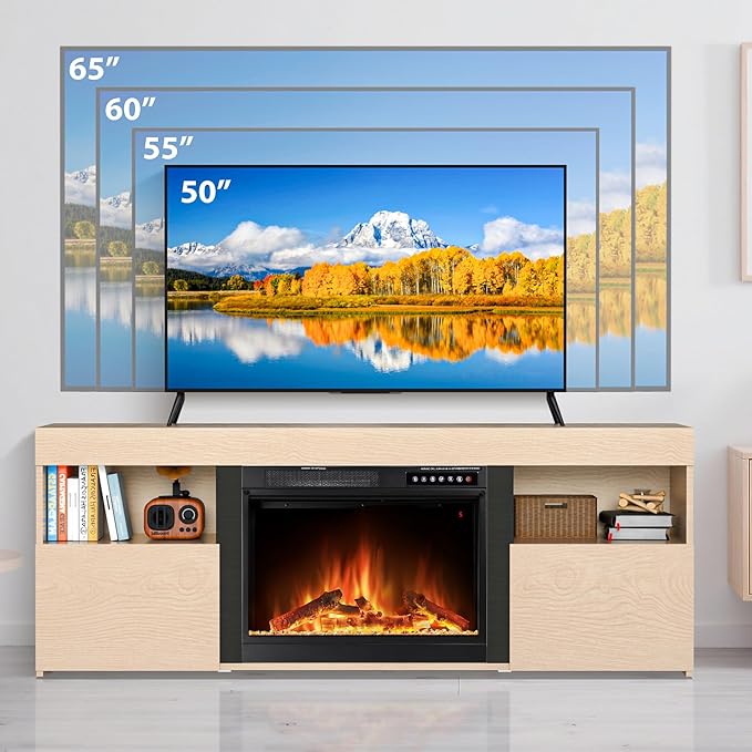 59" Electric Fireplace TV Stand - Image 6